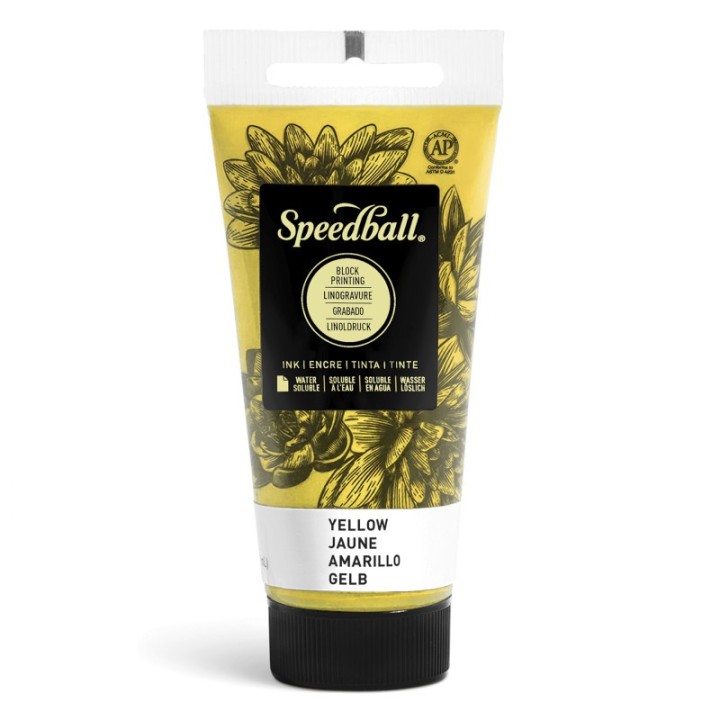Speedball® Water-Soluble Block Printing Ink, 1.25 oz, Yellow