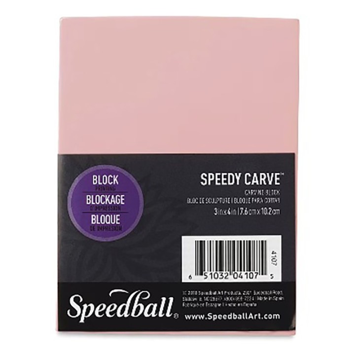 Speedball® Speedy Carve™ Block, 3x4 in, Pink