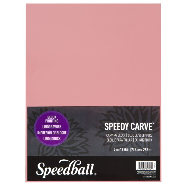 Speedball® Speedy Carve™ Block, 9x11.75 in, Pink