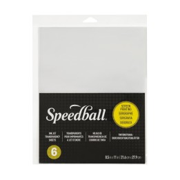 Speedball® Screen Printing Ink Jet Transparency Sheets, 8.5x11 in, Set of 6