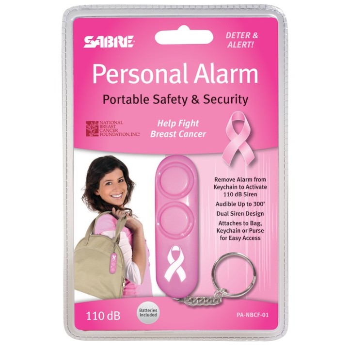 SABRE Personal Alarm - Pink (Supports NBCF)