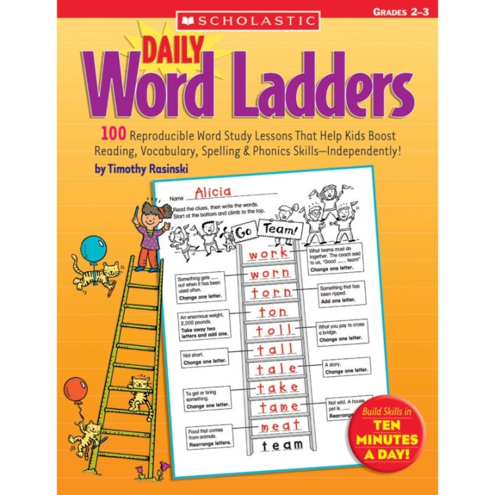 Scholastic Teaching Solutions Daily Word Ladders Workbook, Grades 2-3