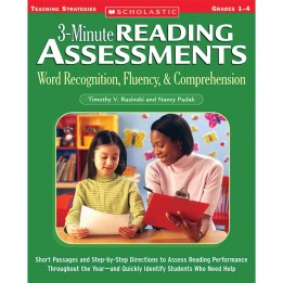 Scholastic Teaching Solutions 3-Minute Reading Assessments: Word Recognition, Fluency, and Comprehension: Grades 1-4
