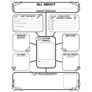Scholastic Teaching Solutions Graphic Organizer Poster, All-About-Me Web, Grades 3-6