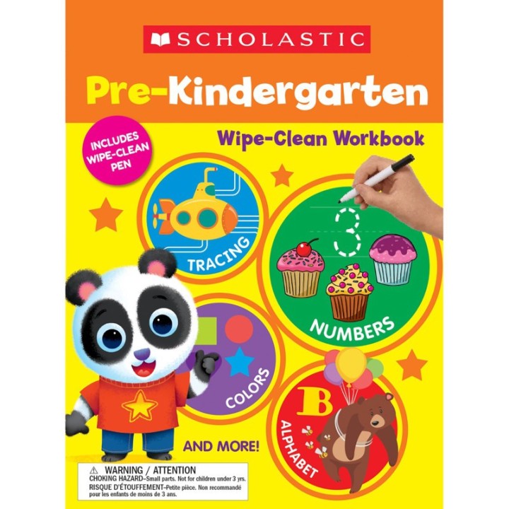 Scholastic Teaching Solutions Pre-K Wipe Clean Workbook