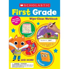 Scholastic Teaching Solutions First Grade Wipe Clean Workbook