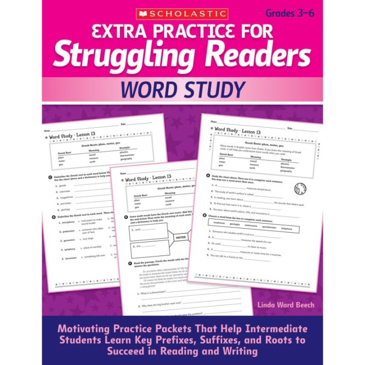 Scholastic Teaching Solutions Extra Practice for Struggling Readers: Word Study