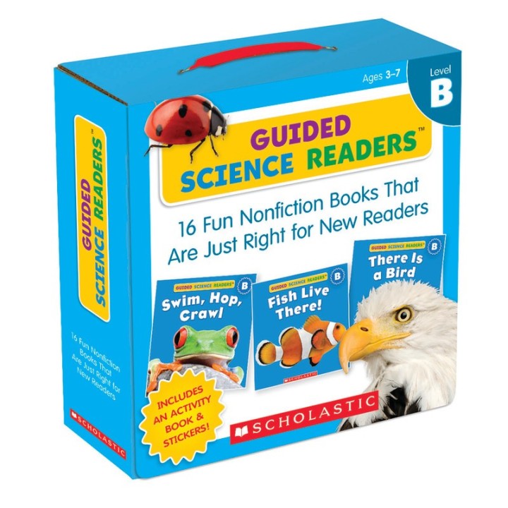 Scholastic Teaching Solutions Guided Science Reader, Levels B, Parent Pack, Pack of 16 Books