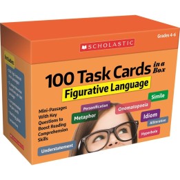 Scholastic Teaching Solutions 100 Task Cards in a Box: Figurative Language