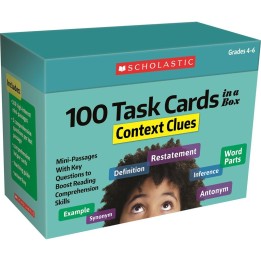 Scholastic Teaching Solutions 100 Task Cards in a Box: Context Clues