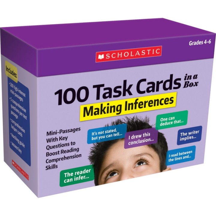 Scholastic Teaching Solutions 100 Task Cards in a Box: Making Inferences
