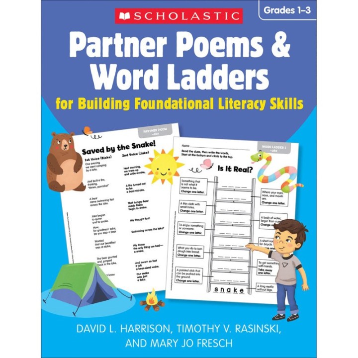 Scholastic Teaching Solutions Partner Poems & Word Ladders for Building Foundational Literacy Skills: Grades 1–3