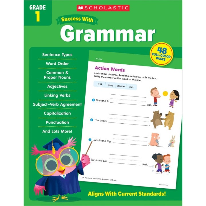 Scholastic Teaching Solutions Success With Grammar: Grade 1