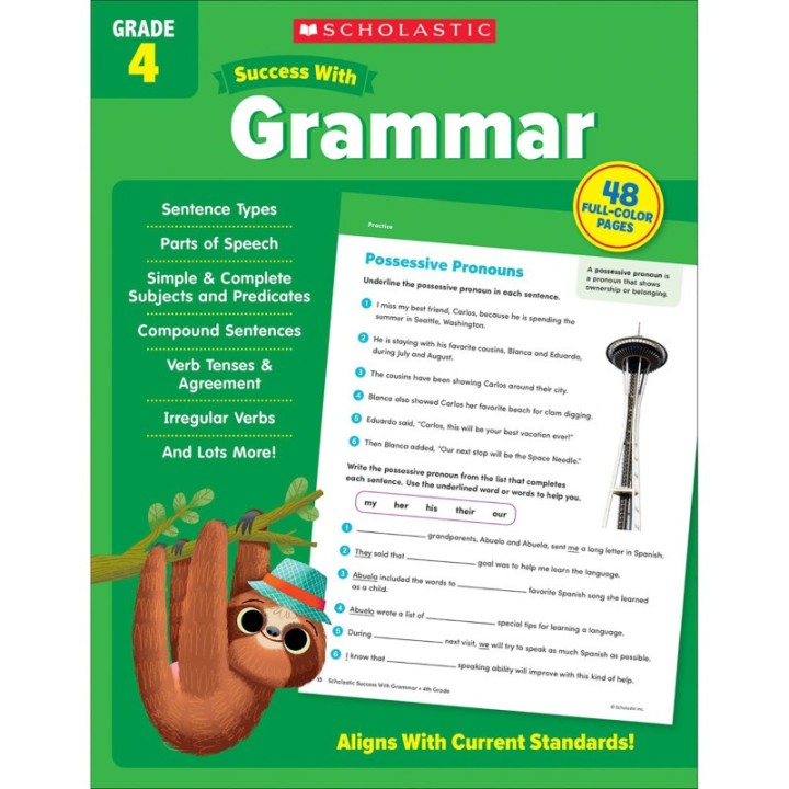 Scholastic Teaching Solutions Success With Grammar: Grade 4