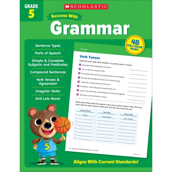 Scholastic Teaching Solutions Success With Grammar: Grade 5