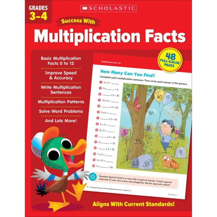 Scholastic Teaching Solutions Success With Multiplication Facts: Grades 3–4