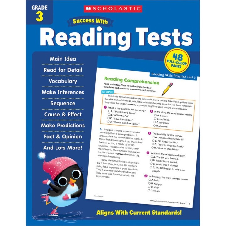Scholastic Teaching Solutions Success With Reading Tests: Grade 3