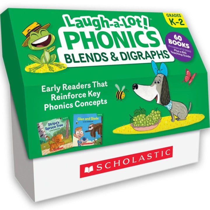 Scholastic Teaching Solutions Laugh-A-Lot Phonics: Blends & Digraphs (Classroom Set)