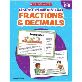 Scholastic Teaching Solutions Solve-the-Problem Mini Books: Fractions & Decimals