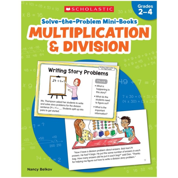 Scholastic Teaching Solutions Solve-the-Problem Mini Books: Multiplication & Division