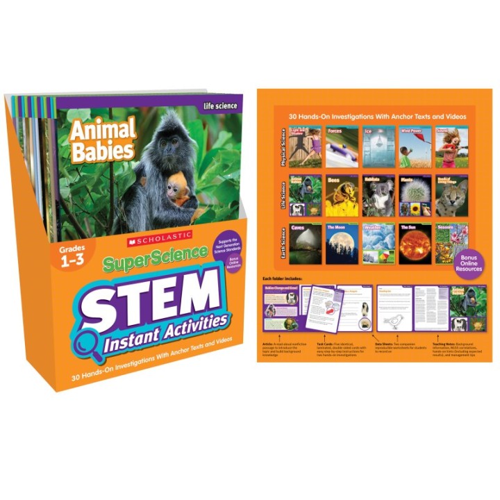 Scholastic SuperScience STEM Instant Activities, Grades 1-3
