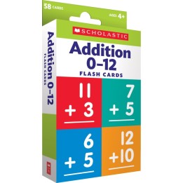 Scholastic Teaching Solutions Flash Cards: Addition 0 - 12