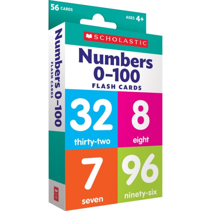 Scholastic Teaching Solutions Flash Cards: Numbers 0 - 100