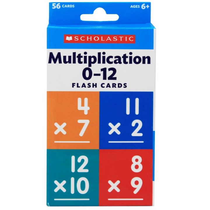 Scholastic Teaching Solutions Flash Cards: Multiplication 0 - 12