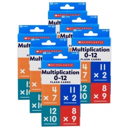Scholastic Teaching Solutions Flash Cards: Multiplication 0 - 12, 6 Packs