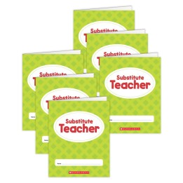 Scholastic Teaching Solutions Substitute Teacher Folder, Pack of 6