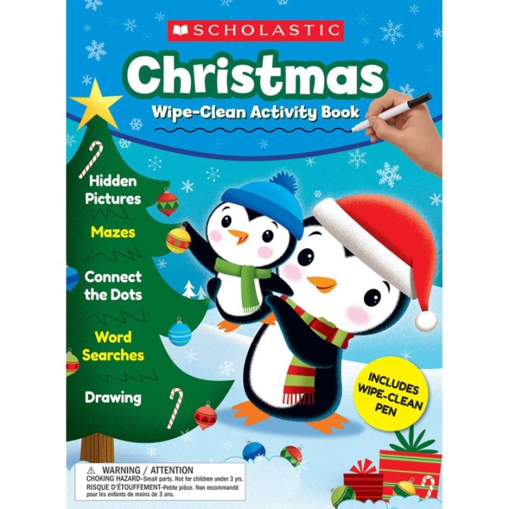 Scholastic Teaching Solutions Christmas Wipe-Clean Activity Book