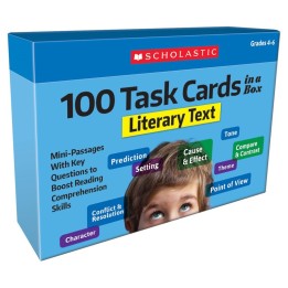 Scholastic Teaching Solutions 100 Task Cards in a Box: Literary Text