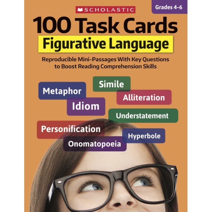 Scholastic Teaching Solutions 100 Task Cards: Figurative Language