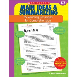 Scholastic Teaching Solutions 35 Reading Passages for Comprehension: Main Ideas & Summarizing