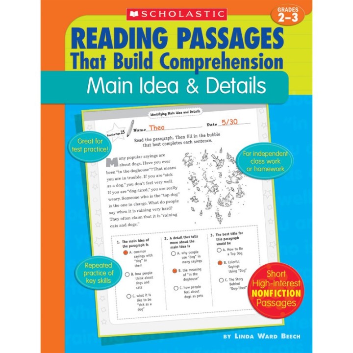 Scholastic Teaching Solutions Reading Passages That Build Comprehension: Main Idea & Details
