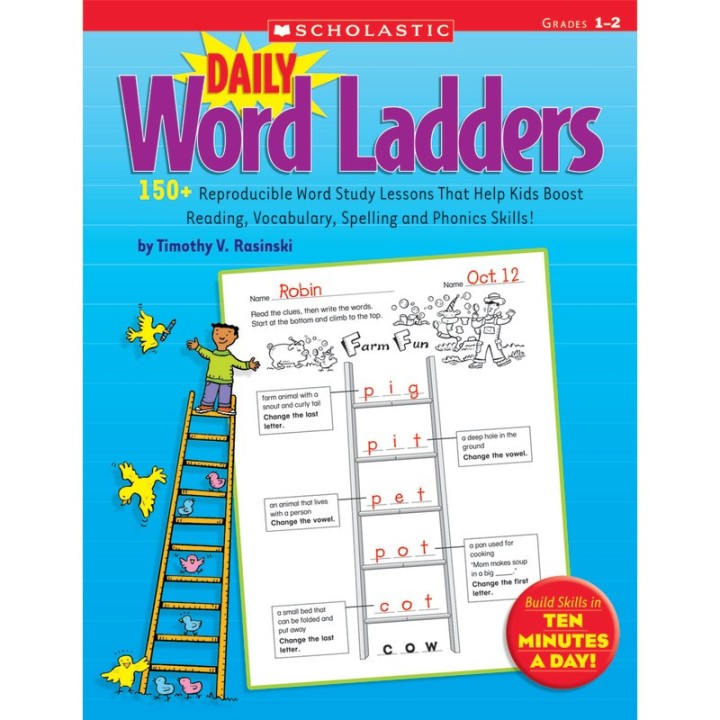 Scholastic Teaching Solutions Daily Word Ladders Book, Grades 1-2