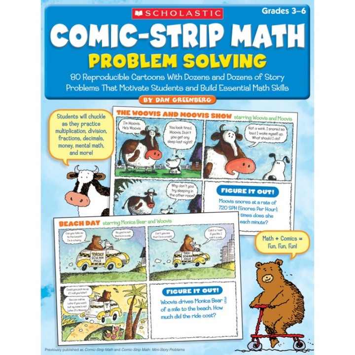 Scholastic Teaching Solutions Comic-Strip Math: Problem Solving Book