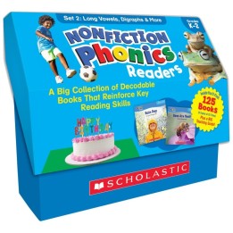 Scholastic Teaching Solutions Nonfiction Phonics Readers: Long Vowels, Digraphs & More, Multiple-Copy Set, 125 Books