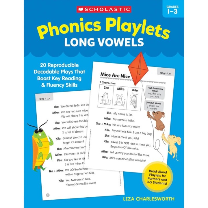 Scholastic Teaching Solutions Phonics Playlets: Long Vowels Activity Book