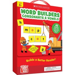 Scholastic Teaching Solutions Little Red Tool Box: Word Builders Phonics Tiles: Consonants & Vowels