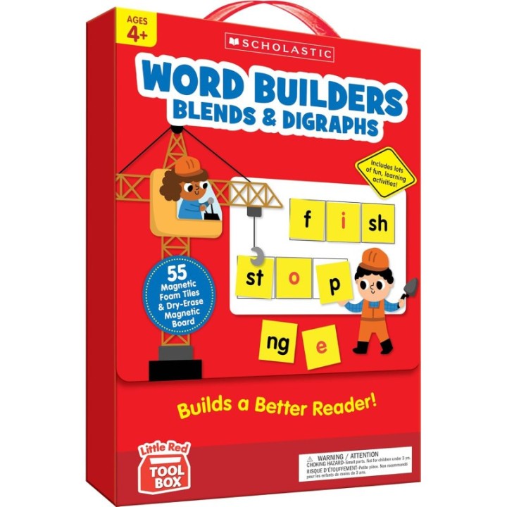 Scholastic Teaching Solutions Little Red Tool Box: Word Builders Phonics Tiles: Blends, Digraphs & More