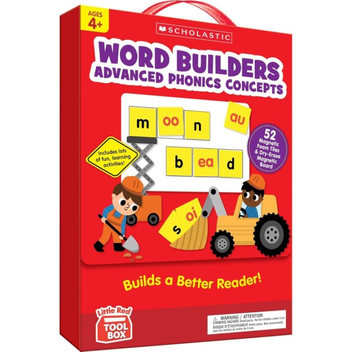 Scholastic Teaching Solutions Little Red Tool Box: Word Builders Phonics Tiles: Advanced Phonics Concepts
