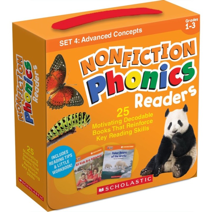 Scholastic Teaching Solutions Nonfiction Phonics Readers Set 4: Advanced Concepts, Single-Copy Set, 25 Books