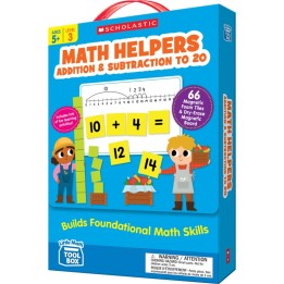 Scholastic Teaching Solutions Little Math Tool Box: Math Helpers: Addition & Subtraction to 20, Magnetic Learning Set, Ages 5+