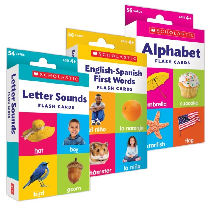 Scholastic Teaching Solutions Flash Cards: Language Set 2, 3 Sets