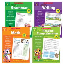 Scholastic Teaching Solutions Scholastic Third Grade Success Workbooks, 4 Book Set