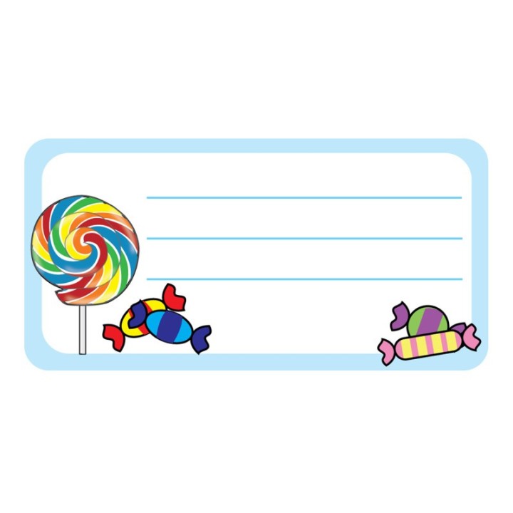 Creative Shapes Etc. Candy Nametags, Pack of 36