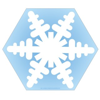 Creative Shapes Etc. Notepad, Snowflake, Large, 5" x 7", 50 Sheets