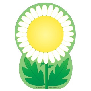 Creative Shapes Etc. Note Pad, Daisy, 50 Sheets