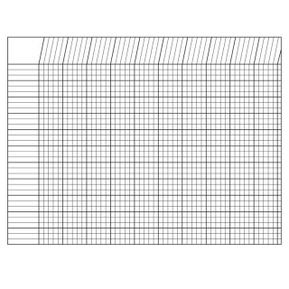 Creative Shapes Etc. Horizontal Incentive Chart, 22" x 28", White